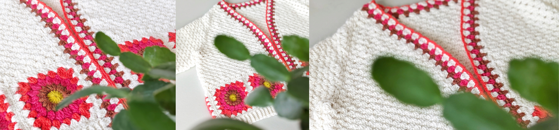 Alternative front edge for the Lowrider cardigan