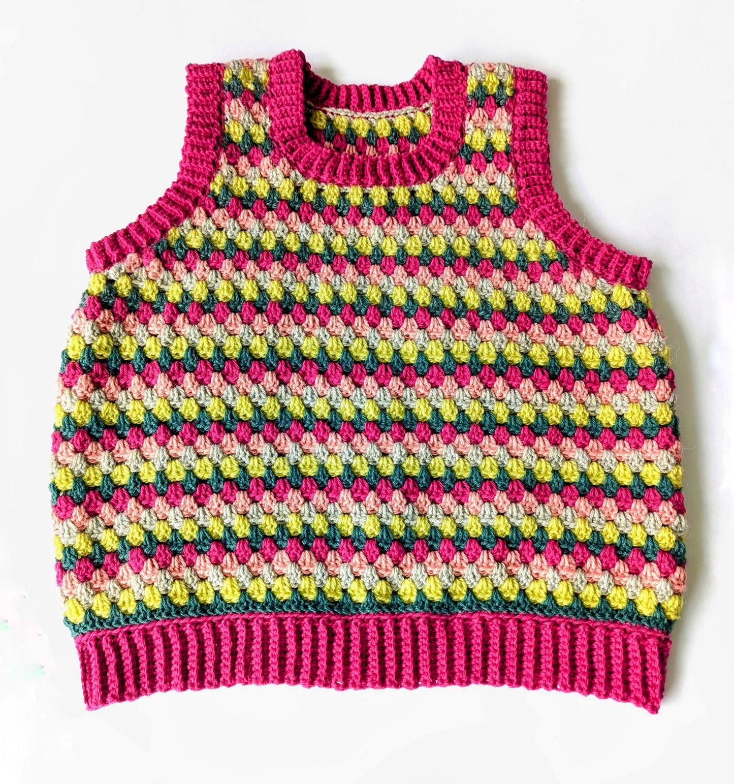 Spring Rows Tank top crochet pattern - Downloadable PDF
