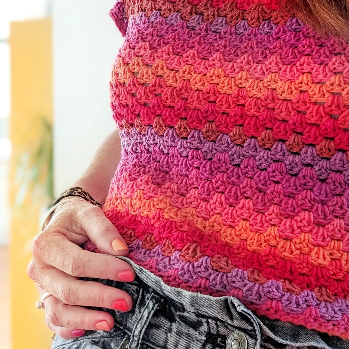 Stories top crochet pattern - Downloadable PDF