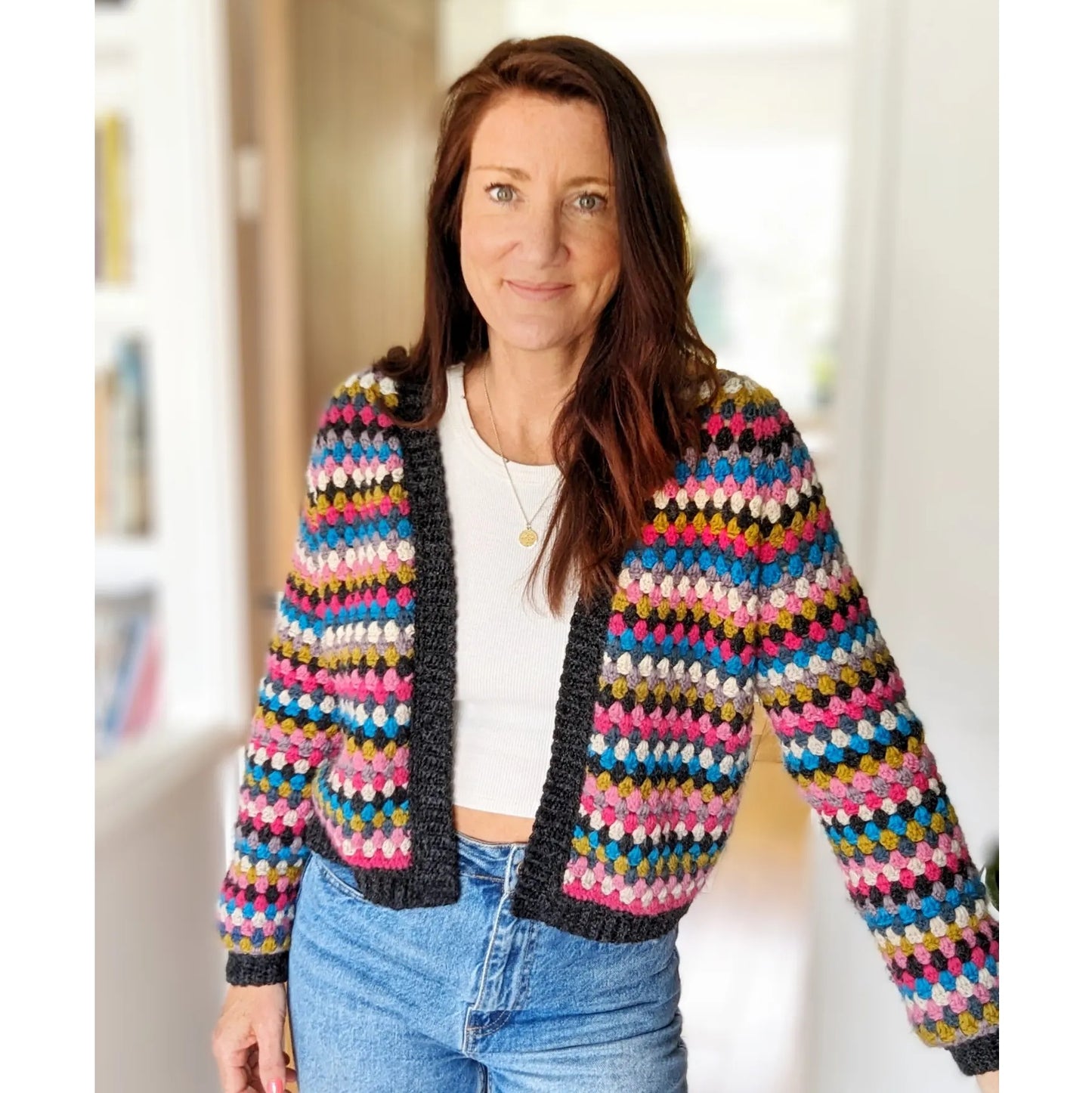 Lowrider cardigan crochet pattern - Downloadable PDF