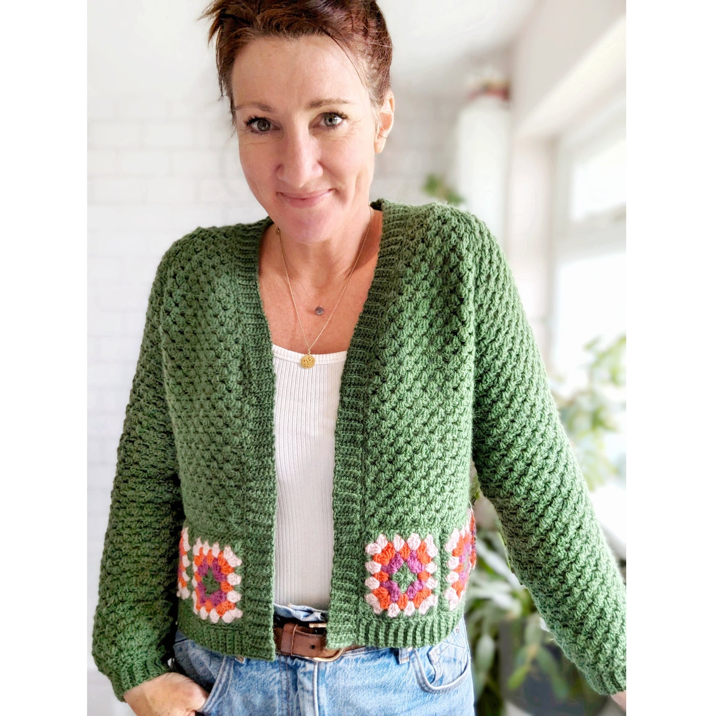 Lowrider cardigan crochet pattern - Downloadable PDF