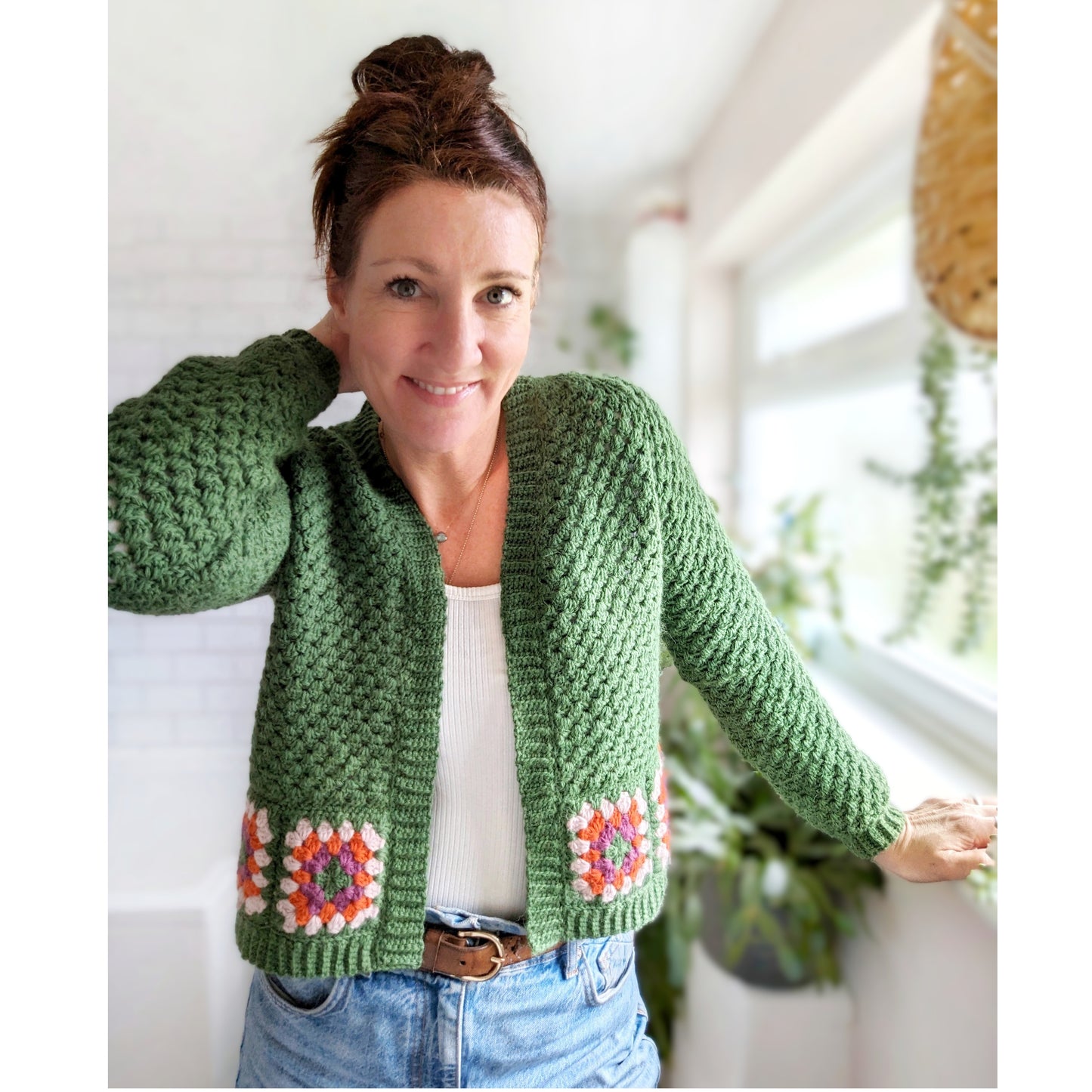 Lowrider cardigan crochet pattern - Downloadable PDF