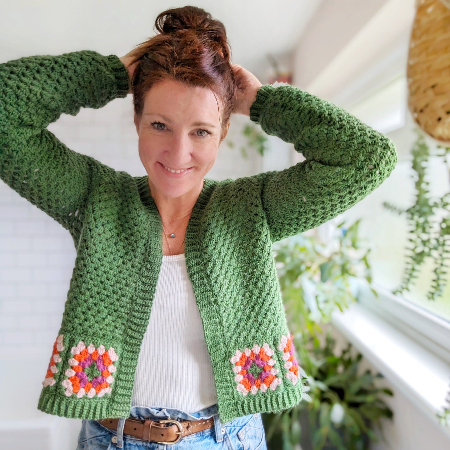Lowrider cardigan crochet pattern - Downloadable PDF