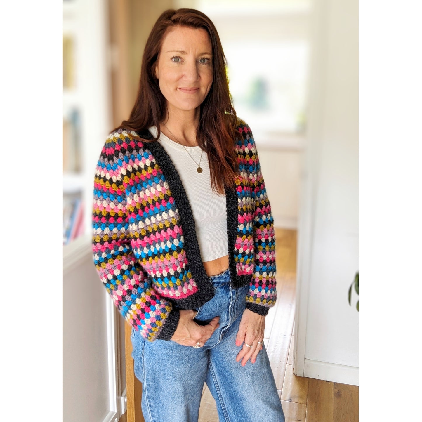 Lowrider cardigan crochet pattern - Downloadable PDF