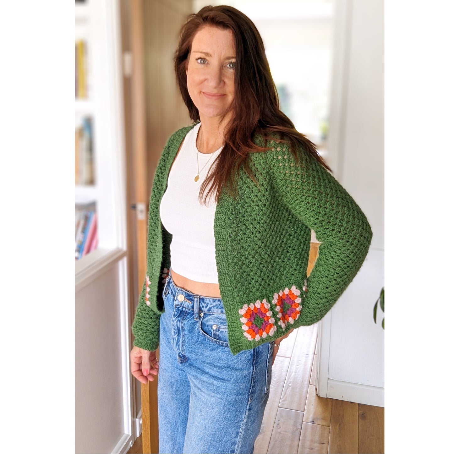 Lowrider cardigan crochet pattern - Downloadable PDF