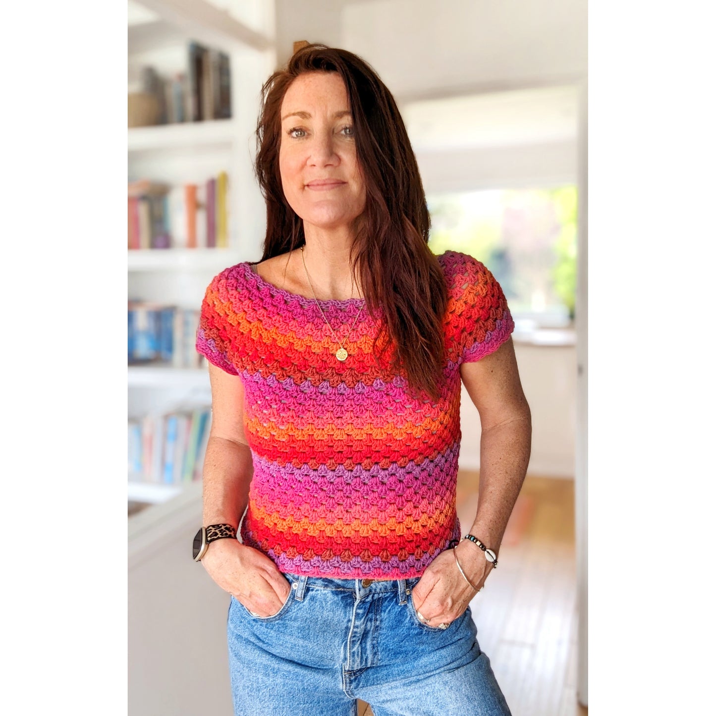 Stories top crochet pattern - Downloadable PDF