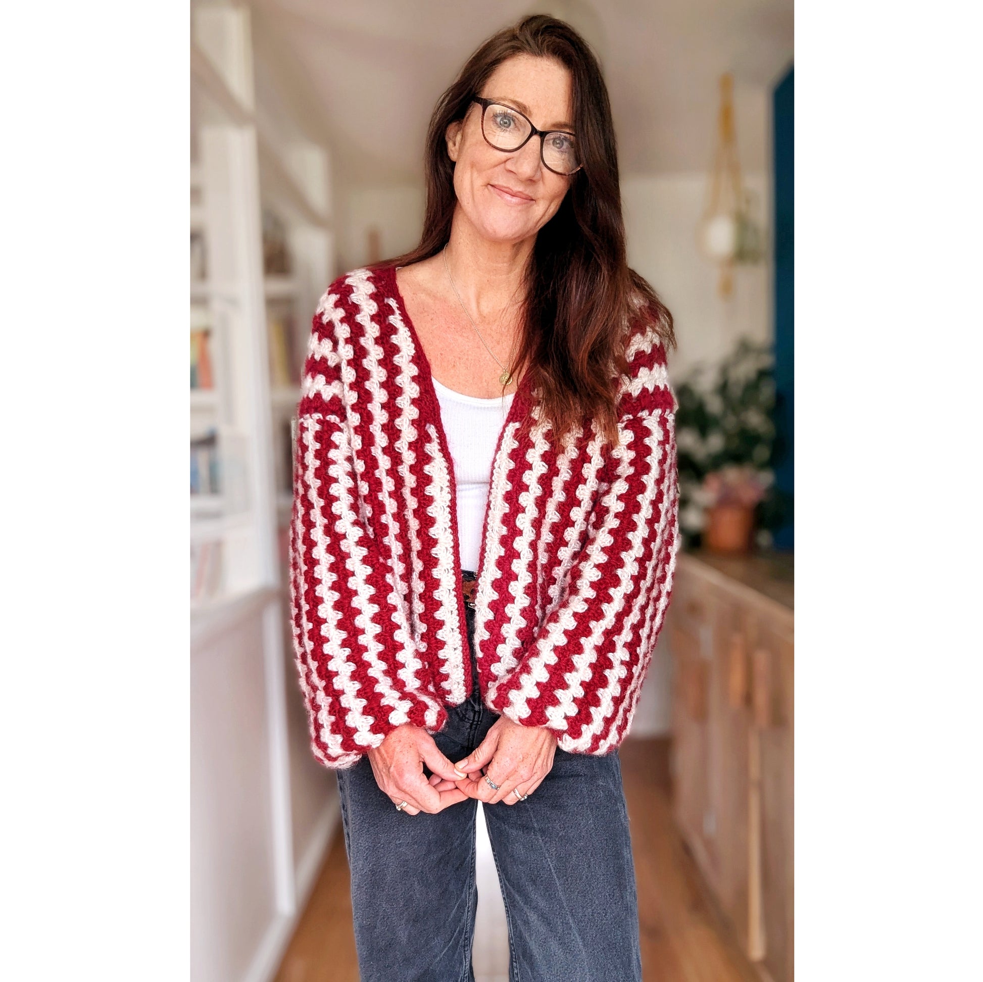 Candy Cane cardigan