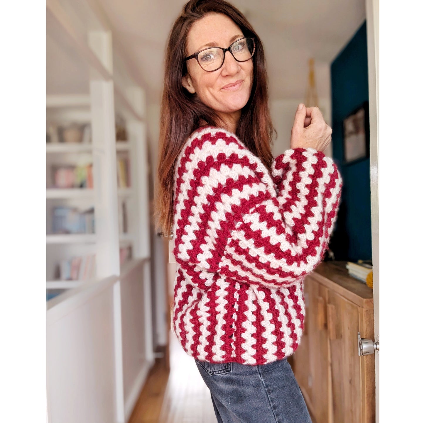 Candy Cane cardigan