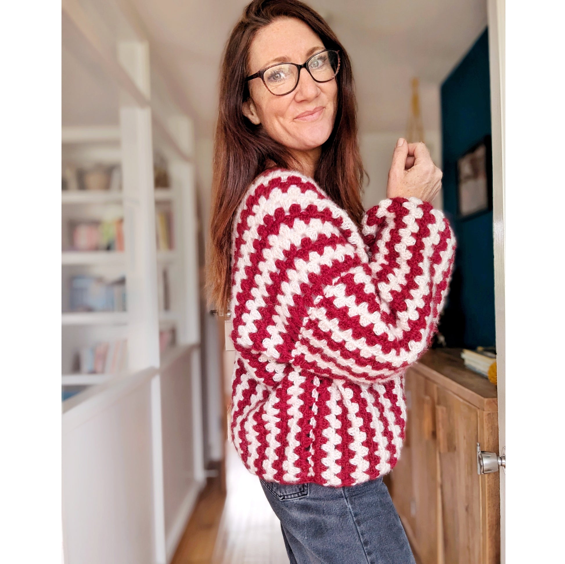 Candy Cane cardigan