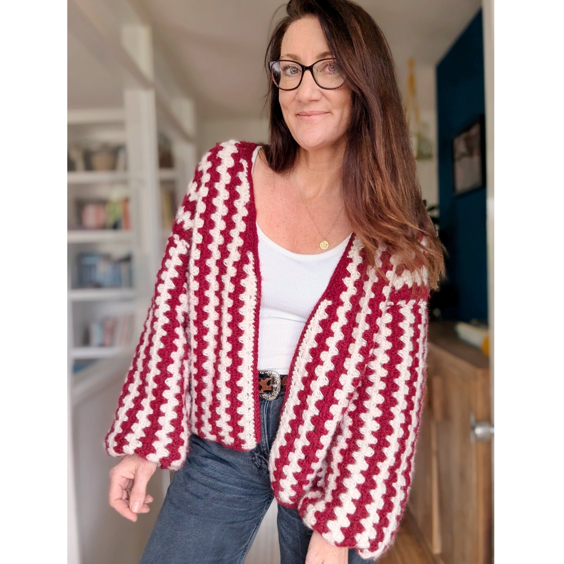 Candy Cane cardigan