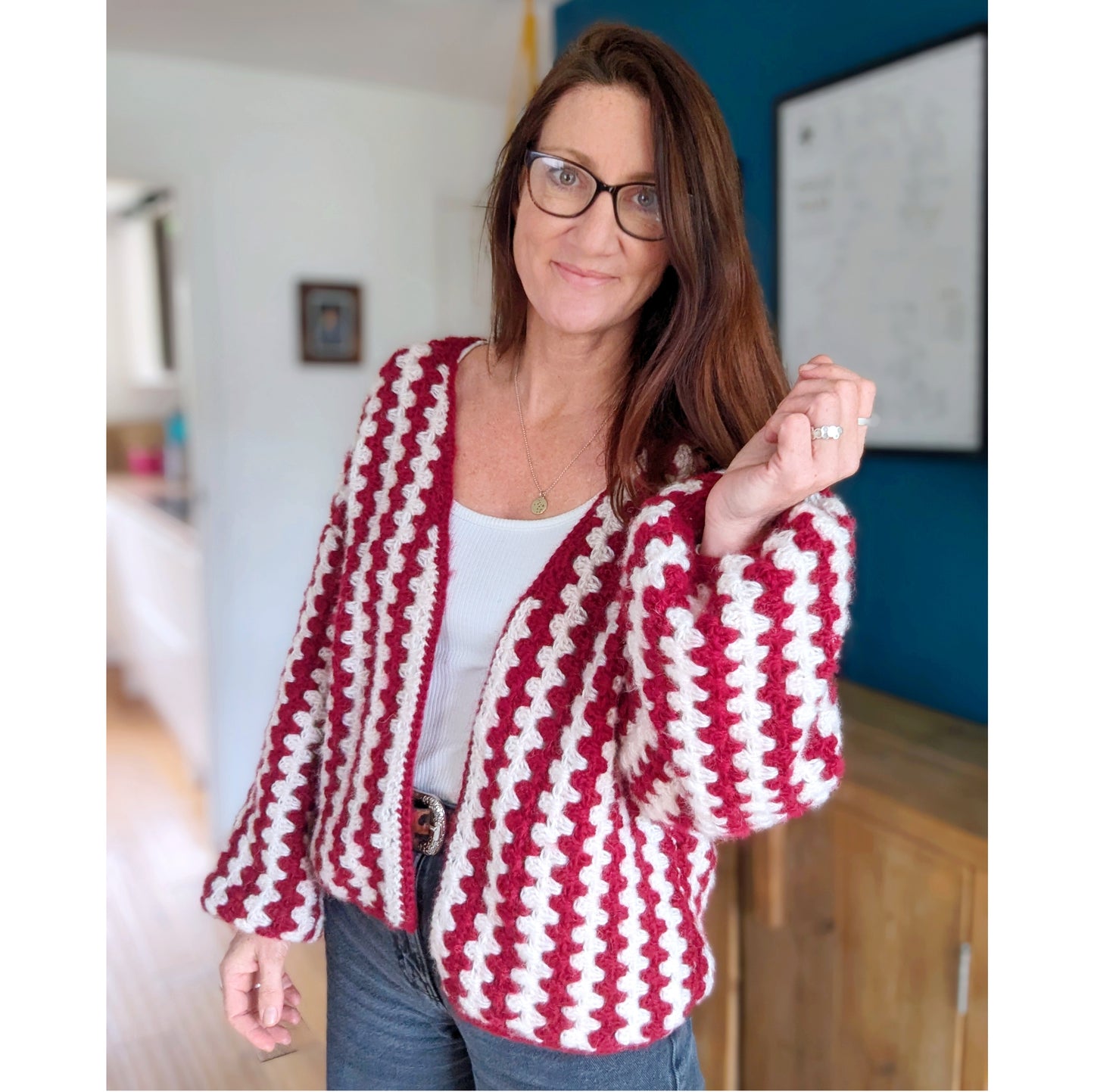 Candy Cane cardigan