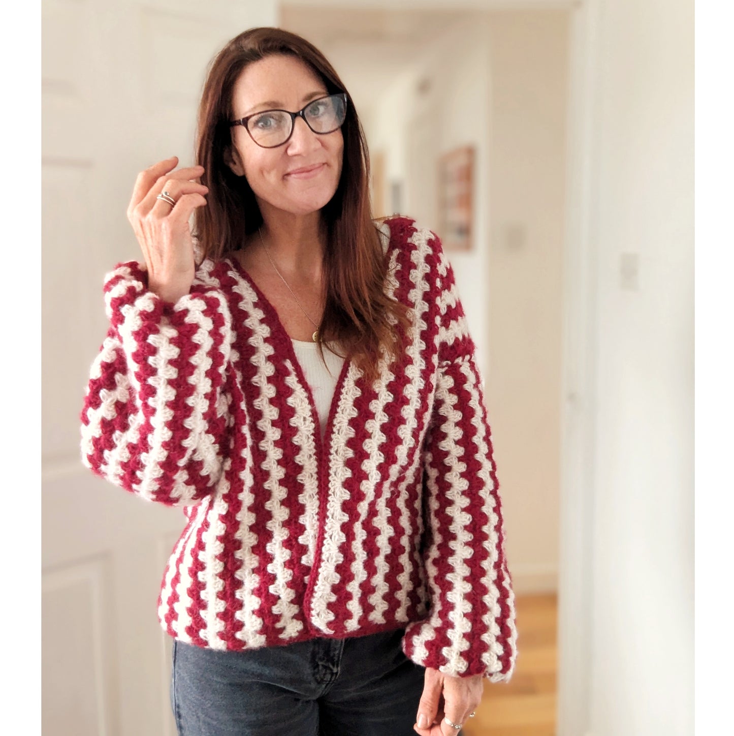 Candy Cane cardigan