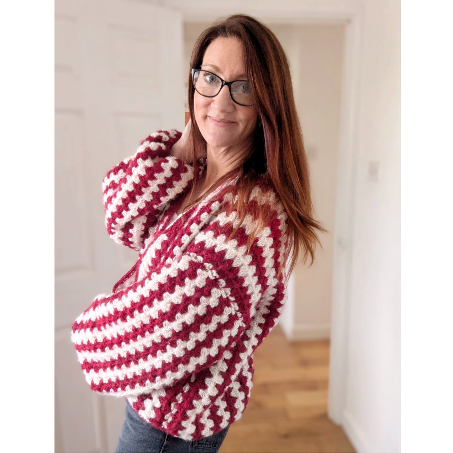 Candy Cane cardigan