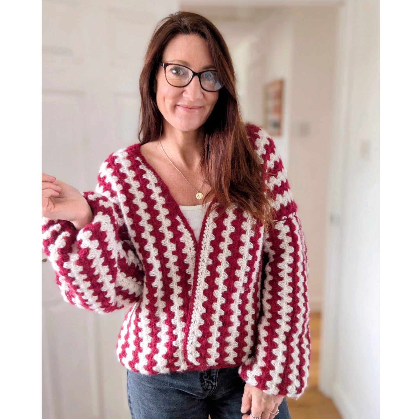 Candy Cane cardigan