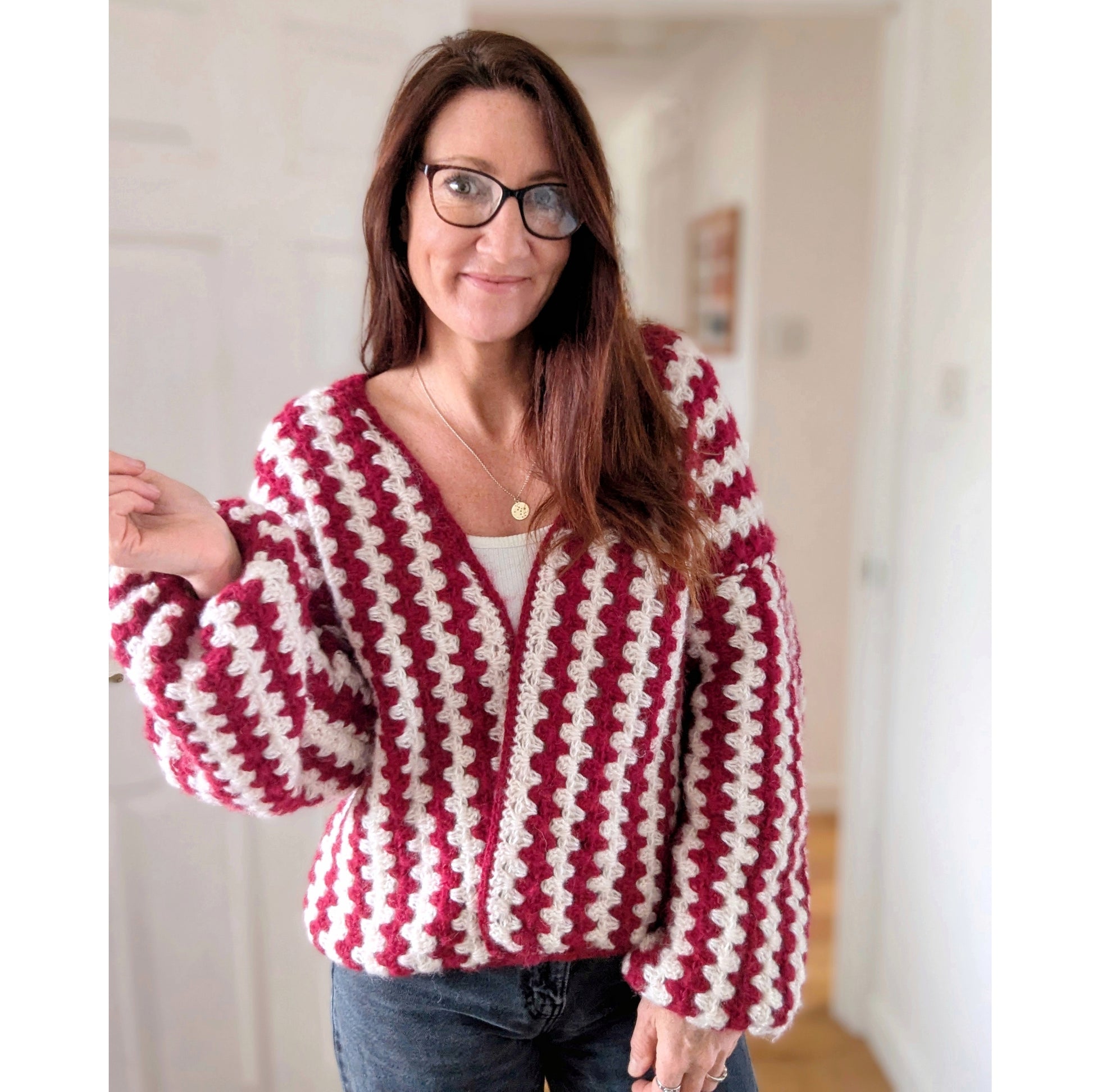 Candy Cane cardigan