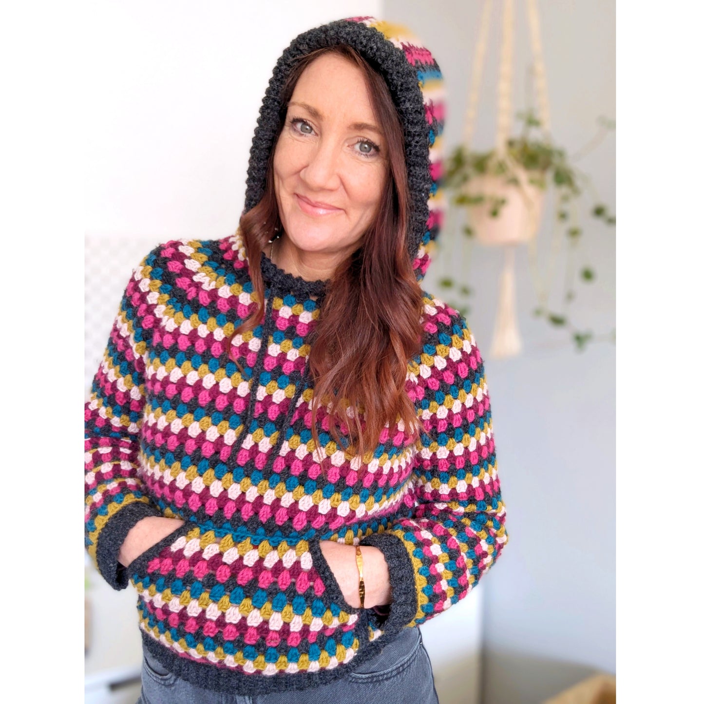 Crafter Hood crochet pattern - Downloadable PDF