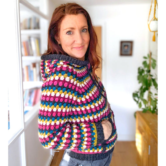 Crafter Hood crochet pattern - Downloadable PDF