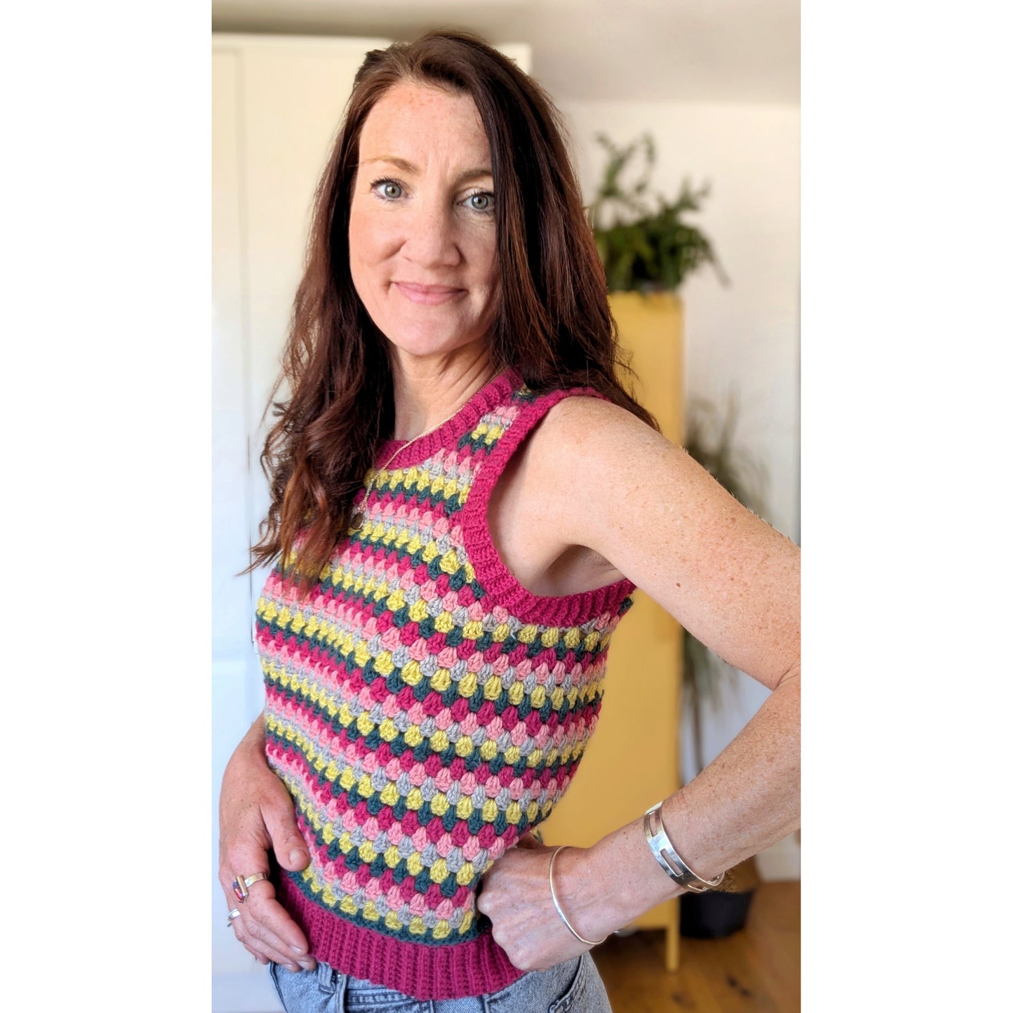Spring Rows Tank top crochet pattern - Downloadable PDF