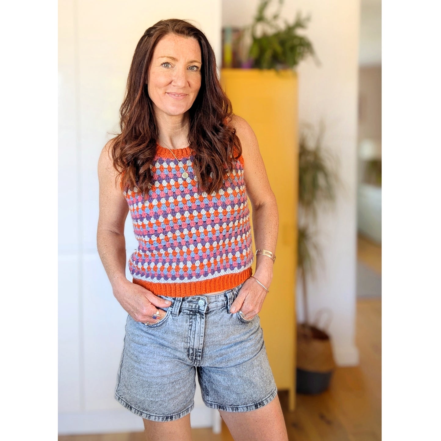 Spring Rows Tank top crochet pattern - Downloadable PDF