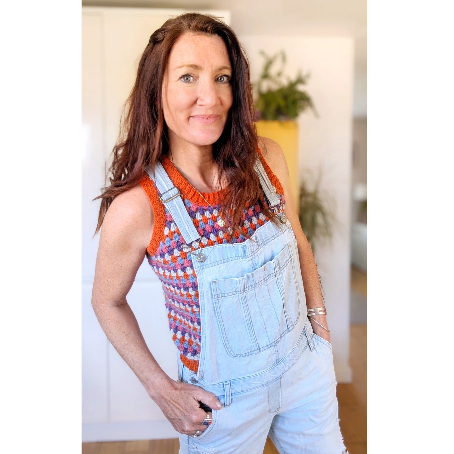 Spring Rows Tank top crochet pattern - Downloadable PDF