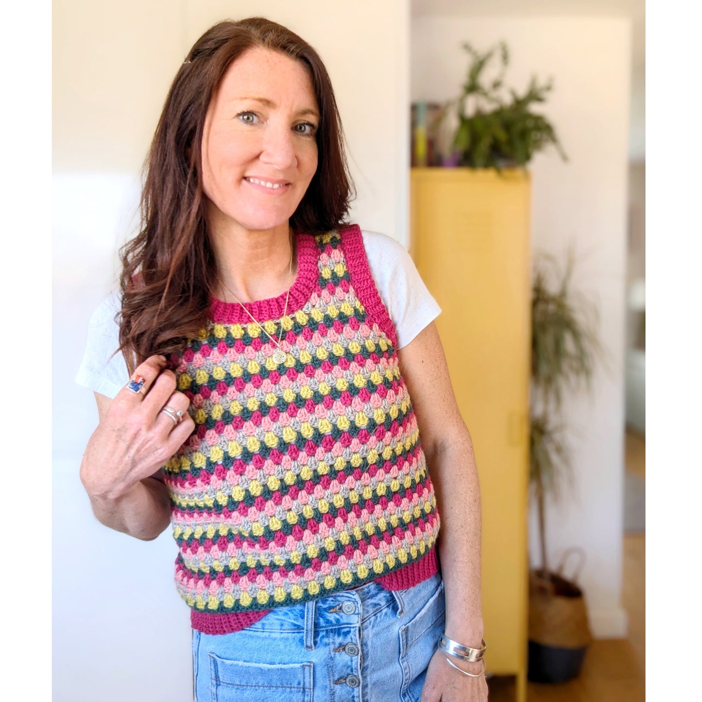 Spring Rows Tank top crochet pattern - Downloadable PDF