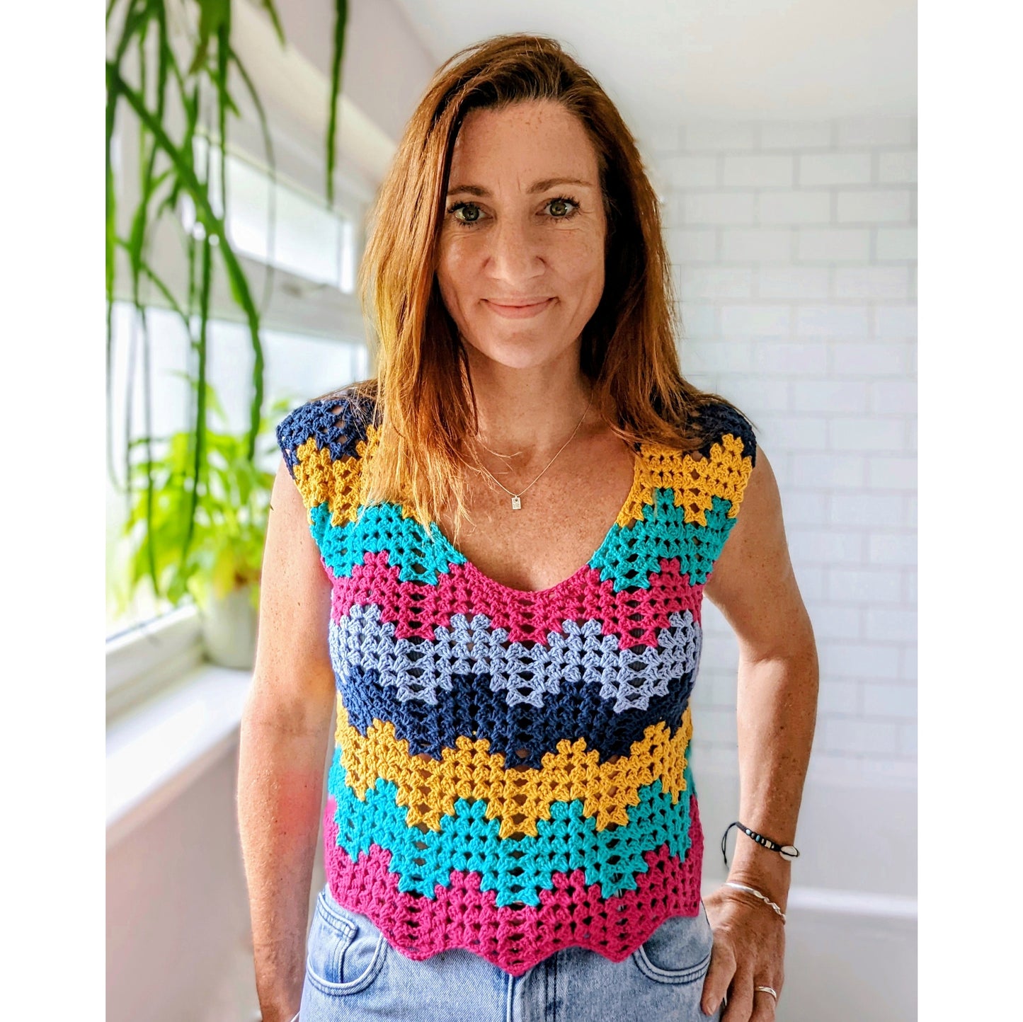 Ripple top crochet pattern - Downloadable PDF