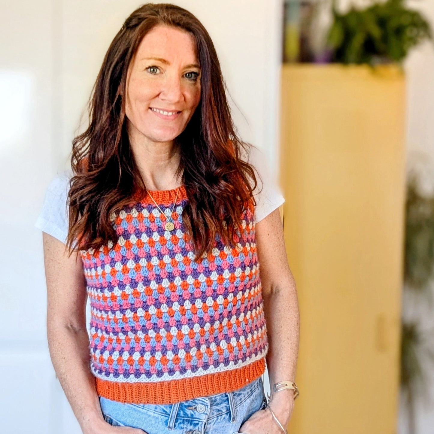 Spring Rows Tank top crochet pattern - Downloadable PDF