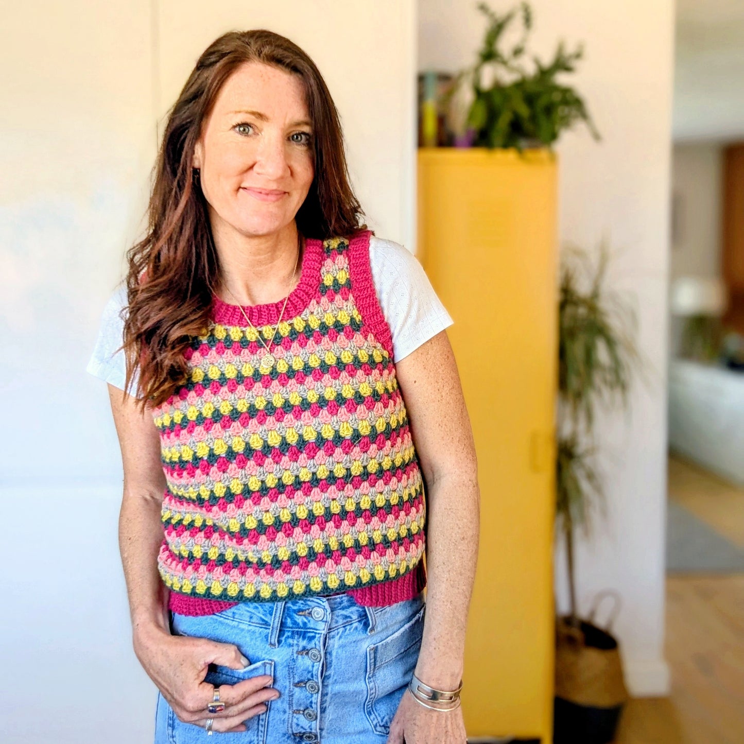 Spring Rows Tank top crochet pattern - Downloadable PDF