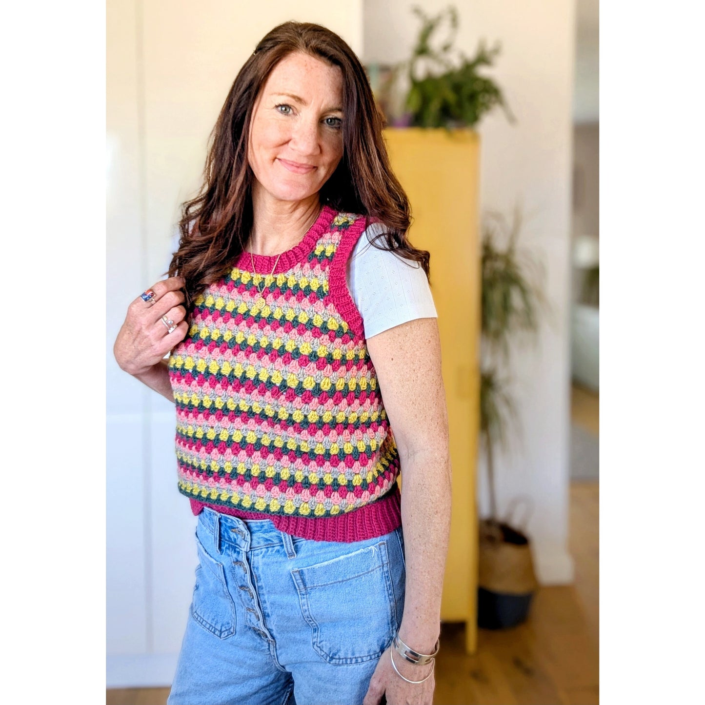 Spring Rows Tank top crochet pattern - Downloadable PDF