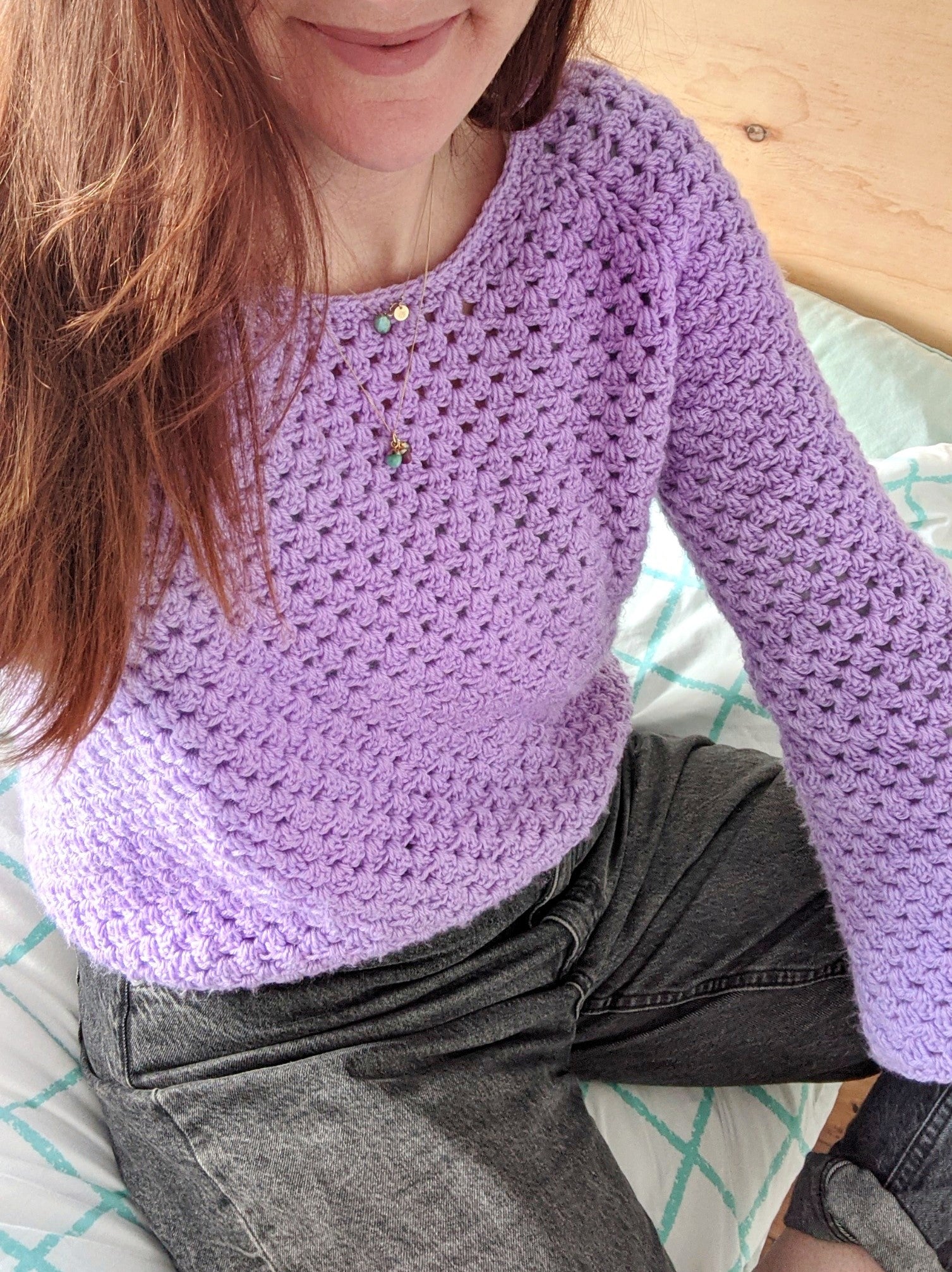 Granny Go Round Scoop neck add on