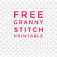 Free Granny stitch printable