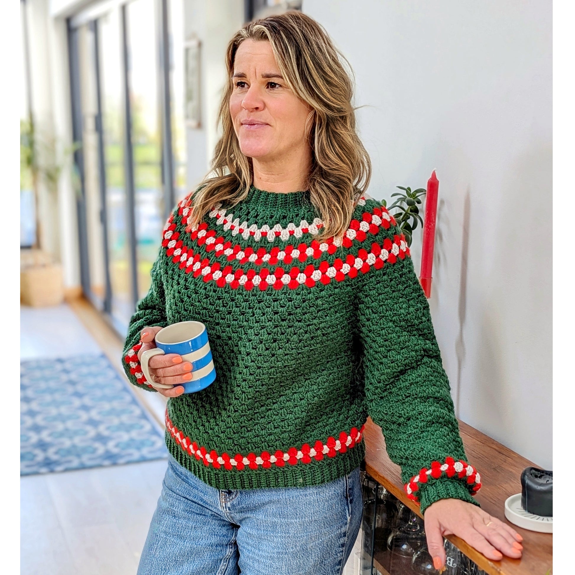 Knitting Patterns Crochet Christmas Jumper Pattern Snowstorm
