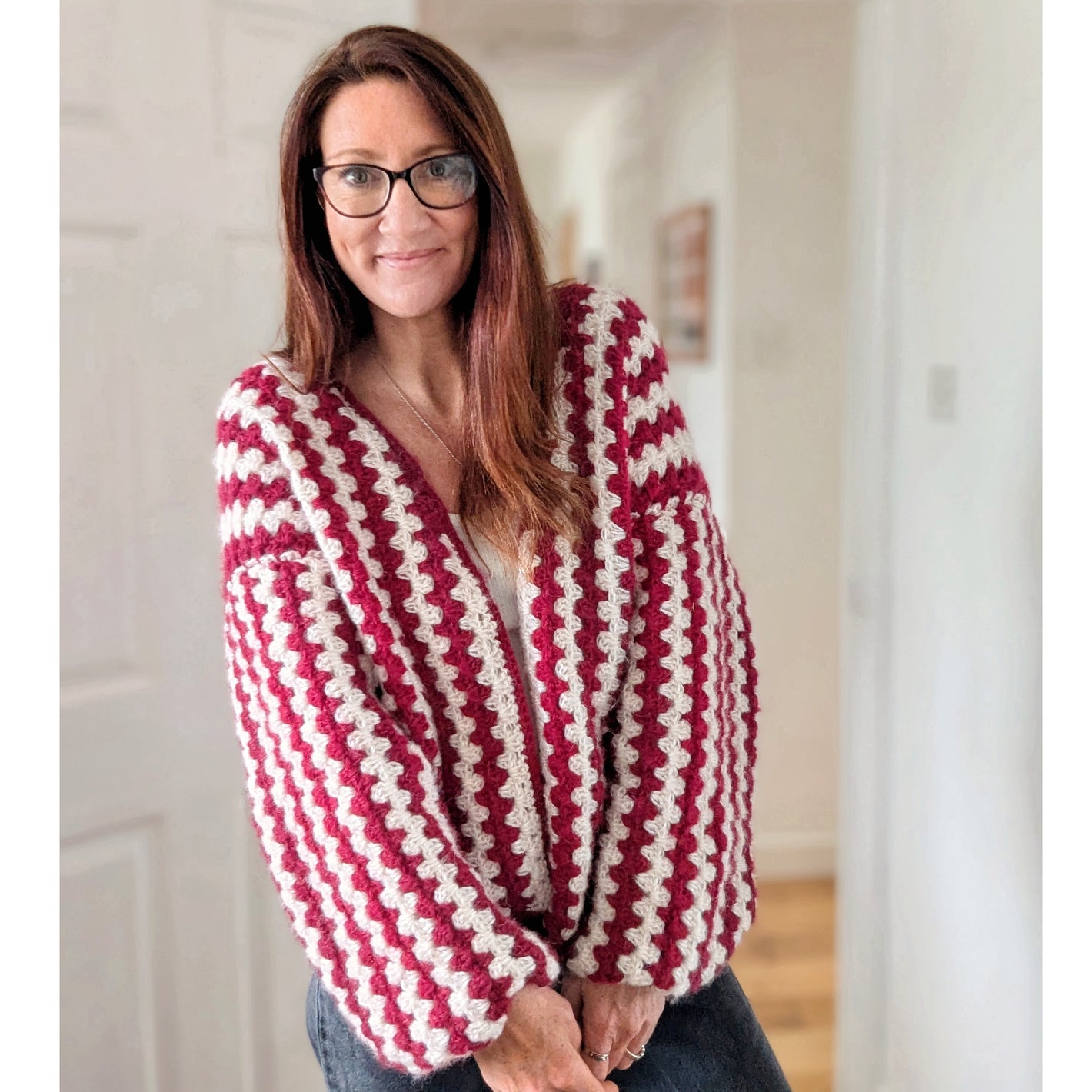 Candy Cane cardigan