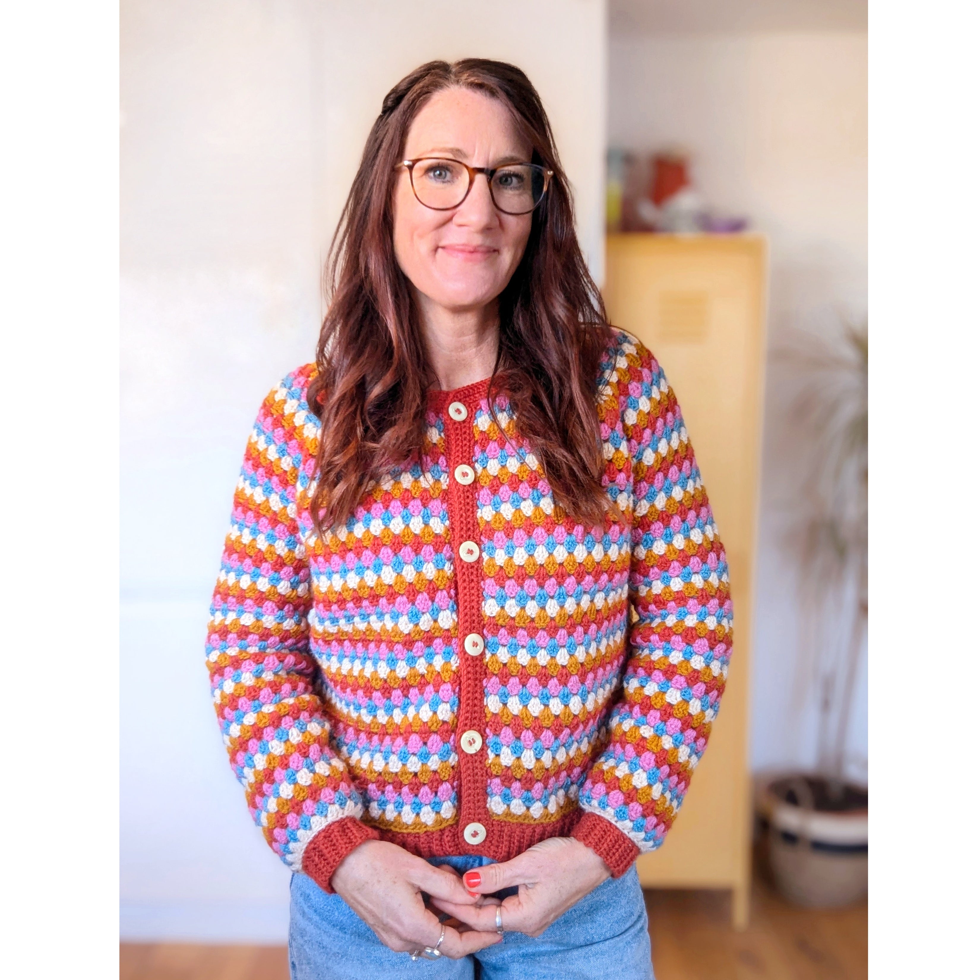 Granny Go Round Cardigan crochet pattern 2.0 - Downloadable PDF