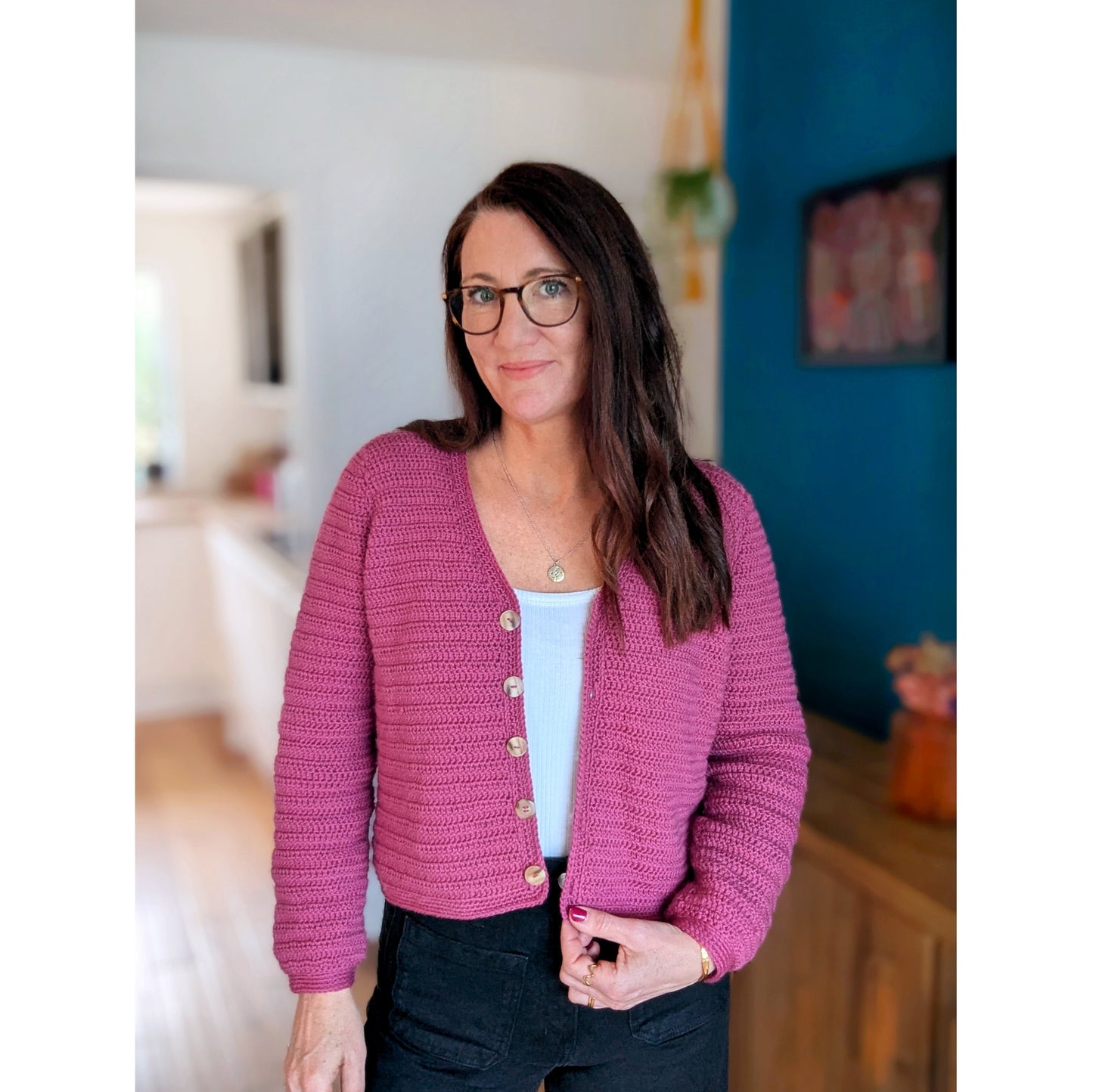 Lunar cardigan crochet pattern - Downloadable PDF