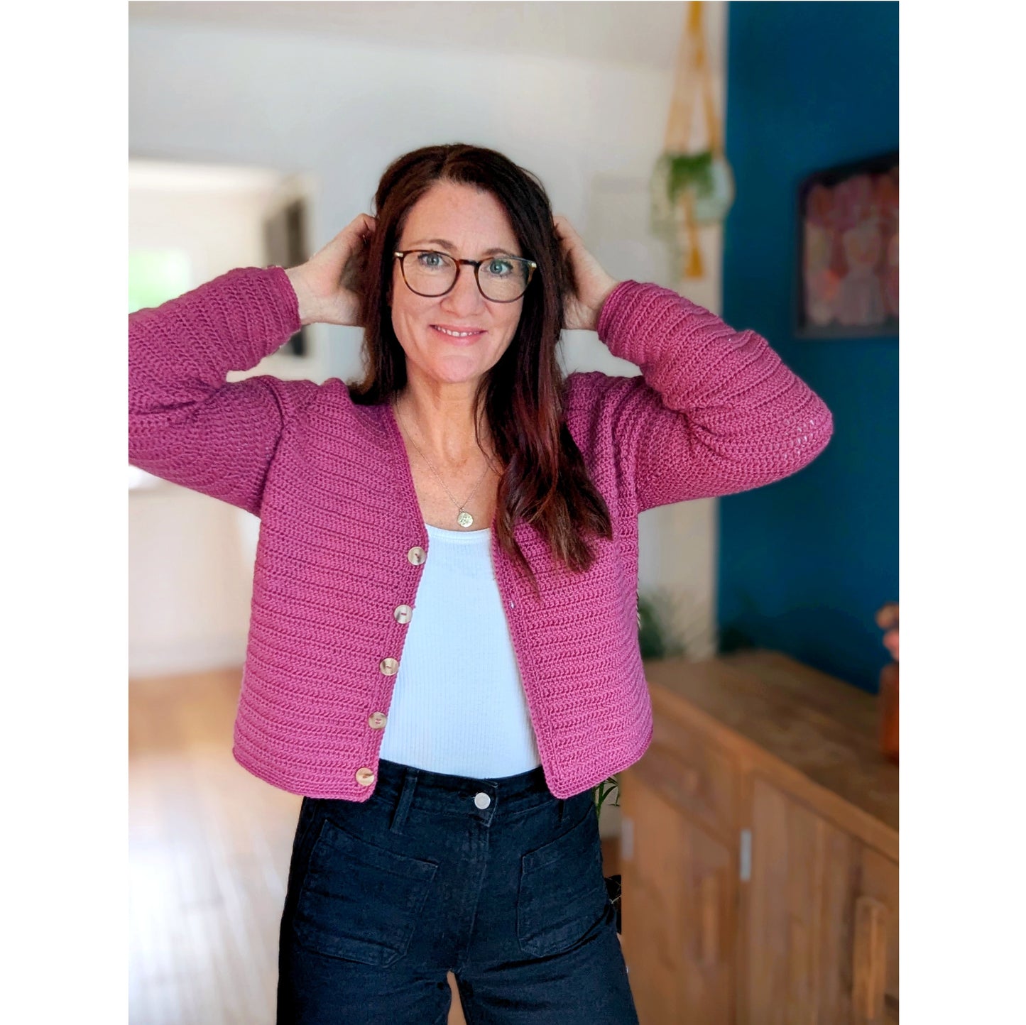 Lunar cardigan crochet pattern - Downloadable PDF