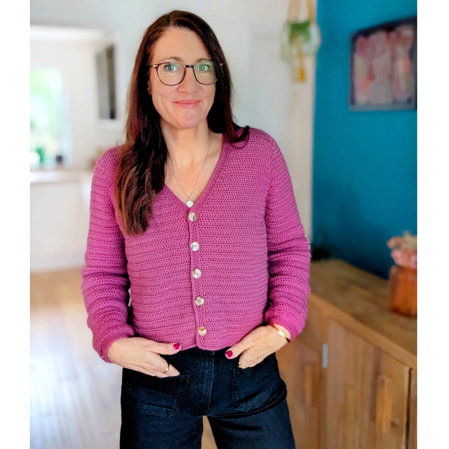 Lunar cardigan crochet pattern - Downloadable PDF