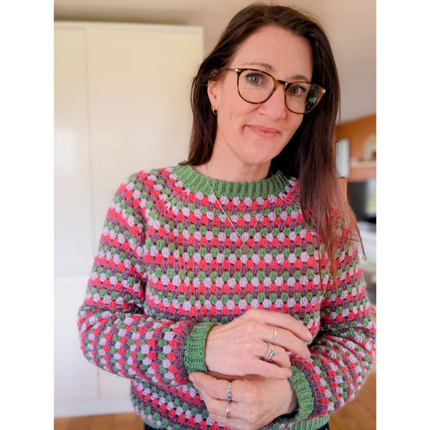 Granny Go Round Jumper crochet pattern 2.0 - Downloadable PDF