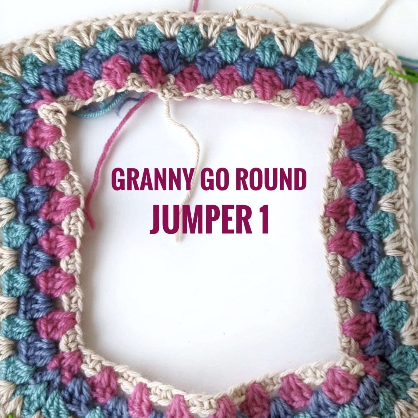 Granny Go Round Jumper yoke tutorial