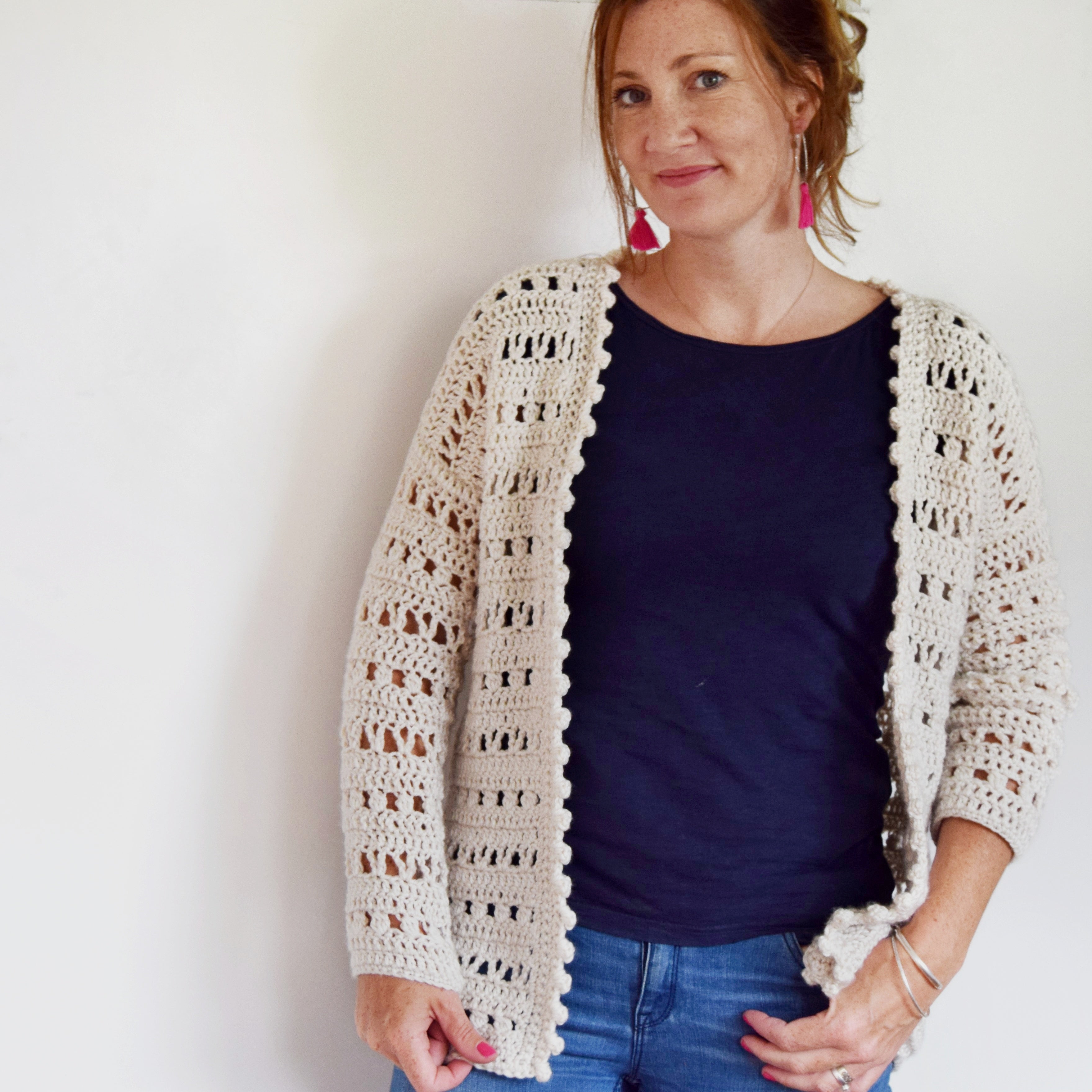 Crochet aran outlet cardigan pattern